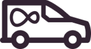 Van with a virgin media logo