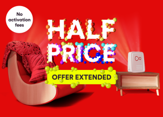 Half price. No activation fees