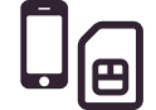 mobile and sim icon