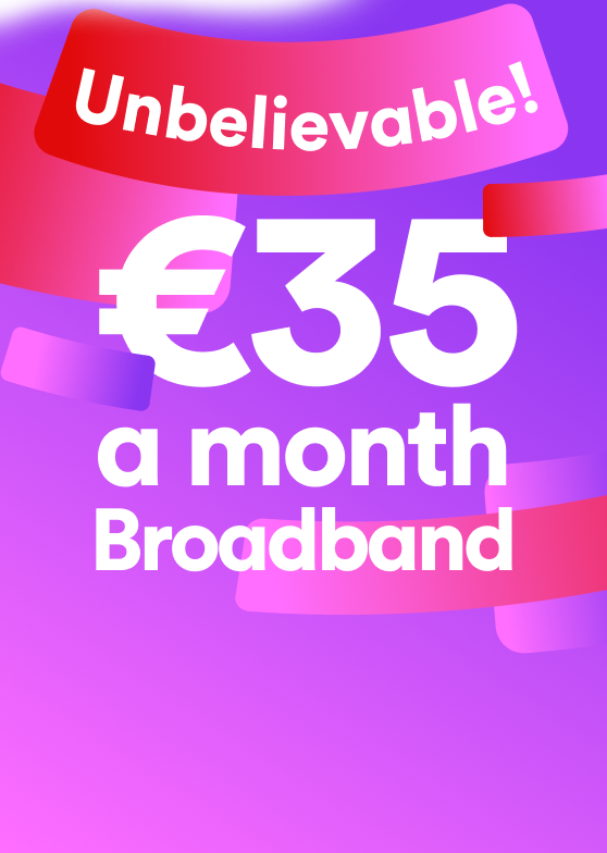 Value pack. €60 a month. 500Mb Broadband, Streaming TV, Multiroom TV Box and Sky Sports.