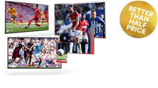 Premium channels showing sports on televisions