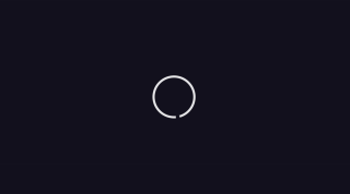 Screen showing a loading symbol