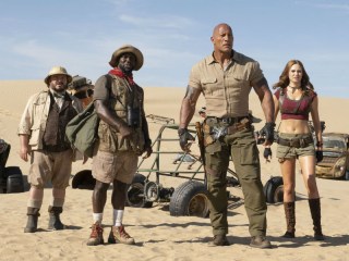 Dwayne Johnson, Jack Black, Kevin Hart and Karen Gillan star in Jumanji: The Next Level